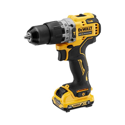 12V XR Schroef-/Klopboormachine, 10mm, 2x 2.0 Ah Li-Ion