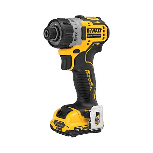 12V XR BRUSHLESS SCHROEVENDRAAIER ¼” AANSLUITING - 2 X 2AH