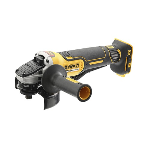 18V 125mm Brushless Haakse slijper met dodemansschakelaar (zonder accu`s en lader in karton)