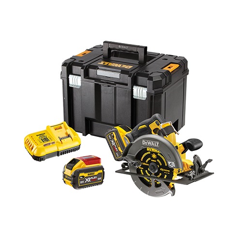 54V XR FLEXVOLT 190mm Cirkelzaag - 2x 6.0Ah accu`s en snellader