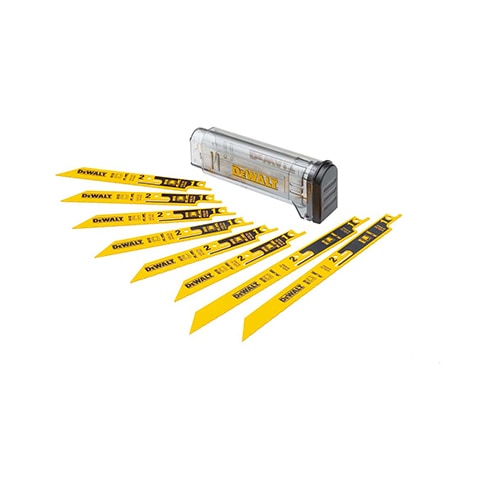 8-delige set (2 x 230mm 14/18
TPI) + (6x152mm 14/18 TPI) +
opbergbox