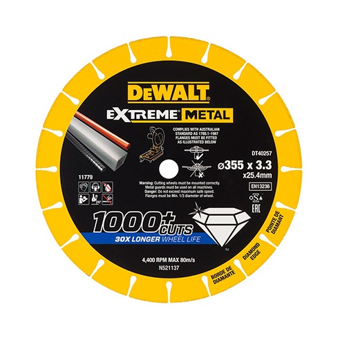 EXTREME METAL doorslijpschijf metaal 355x25.4x3.3mm