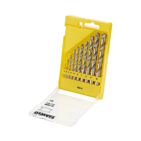 Cassette, 10-delig, HSS-G metaalboor (Ø1mm-10mm) per 1,0mm