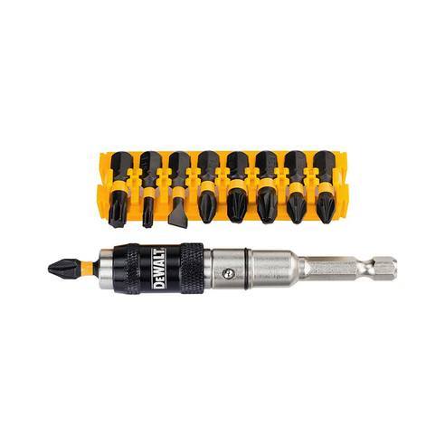 10-delige Impact Torsion Schroevenbitset met Zwenkbare Bit Tip Houder